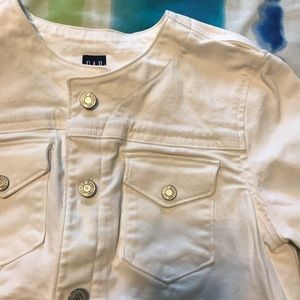 GAP White Denim Jacket